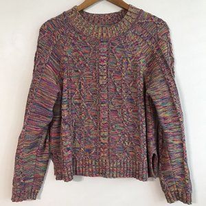 GAP Multicolor Cable Knit Sweater